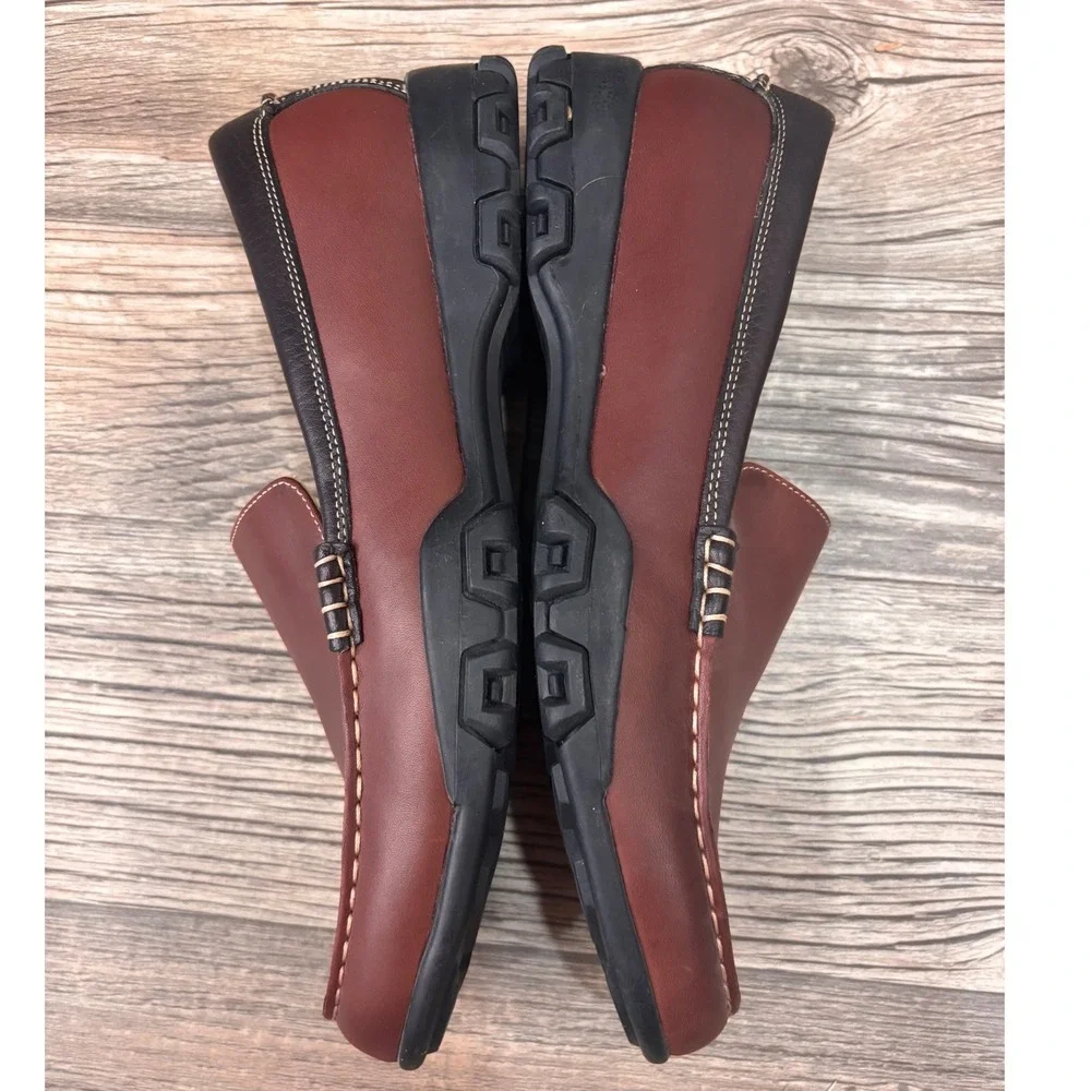 Cole Haan Driving‎ Loafers Mens 10 B Mahogany Brown Excellent Waterproof D18042